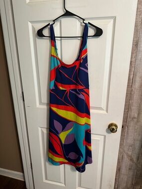 Columbia Multicolor Tropical Print Mini Dress